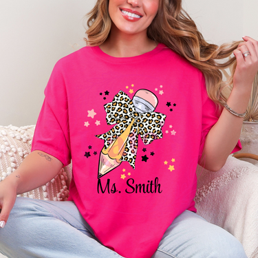 Custom Teacher Pencil T-Shirt